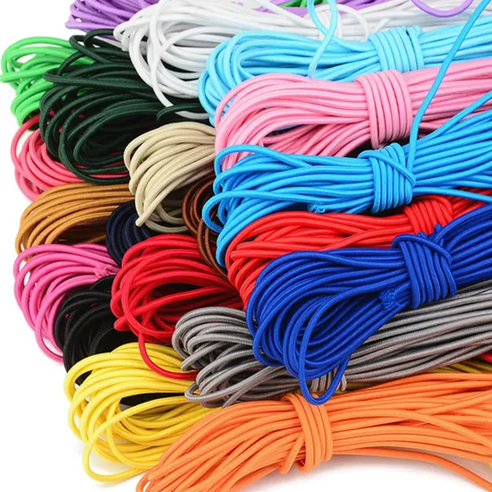 2mm/2.5mm/3mm Stretchy Imported Latex Elastic Rope Round Elastic Rubber String
