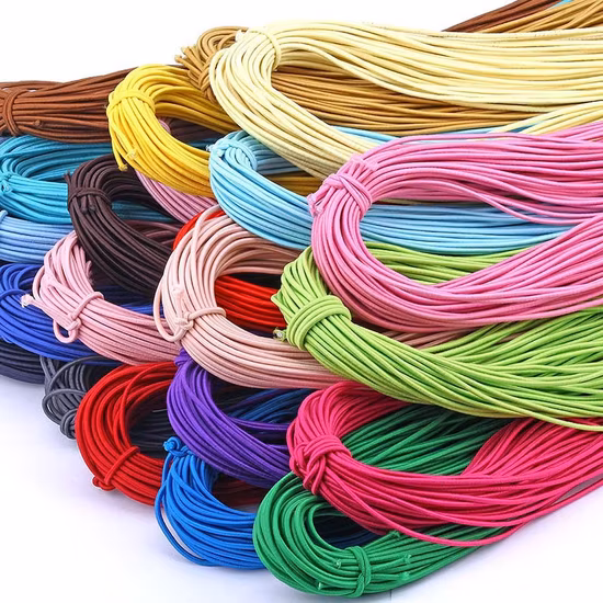 2mm/2.5mm/3mm Stretchy Imported Latex Elastic Rope Round Elastic Rubber String