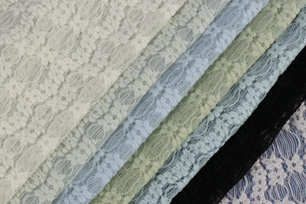 Plush Hollow Stretch Fabric Supply Garment Lace Fabrics